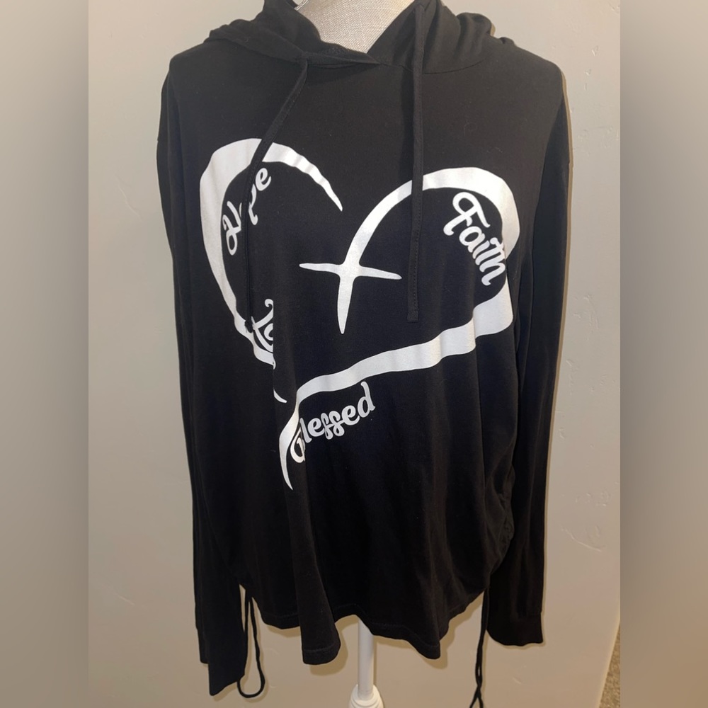 Bundle 2 long sleeve shirt, with strong, courageous wording and love.
